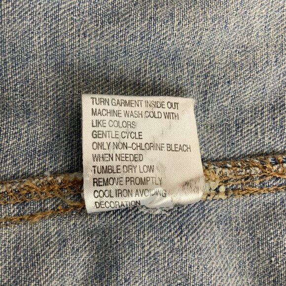 Mac Tools Denim Trucker Jacket Mens L Embroidered Racing Auto Mechanic Style - Picture 9 of 9